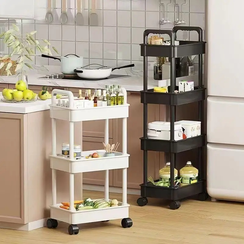 Book Cart Rolling - 5-Tier Rolling Storage Cart with Wheels