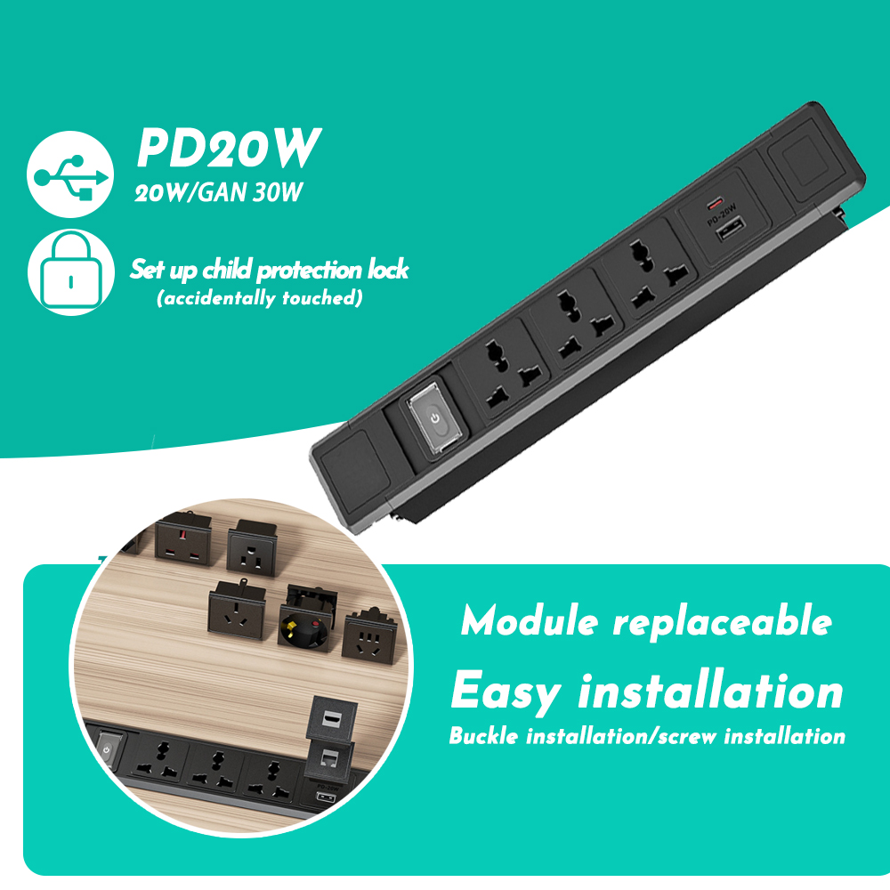 FUNAYA Built-in Table Socket M - đánh giá và giá Office Furniture Uk