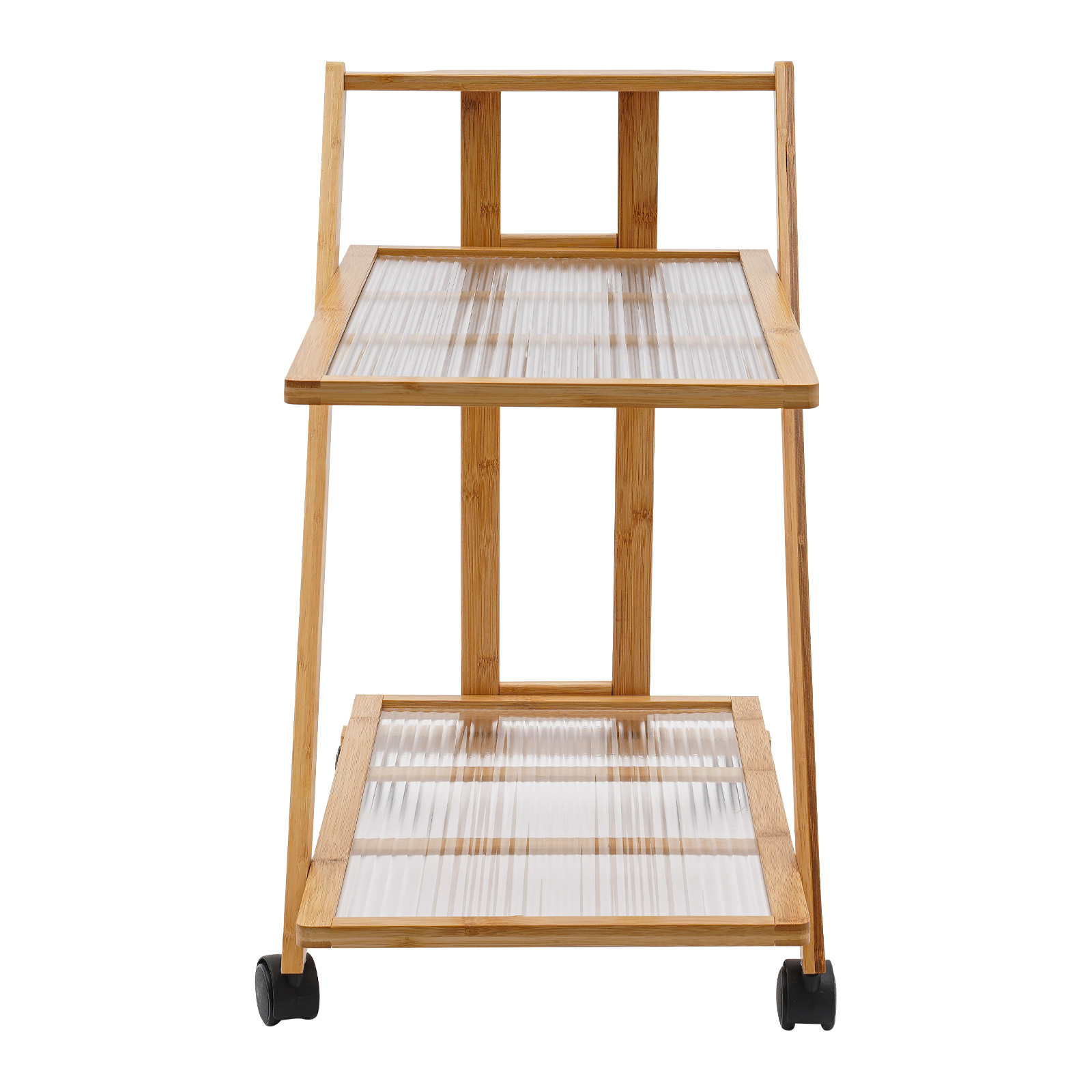 2 Tier Rolling Cart Bamboo Fol - đánh giá và giá Book Cart Rolling
