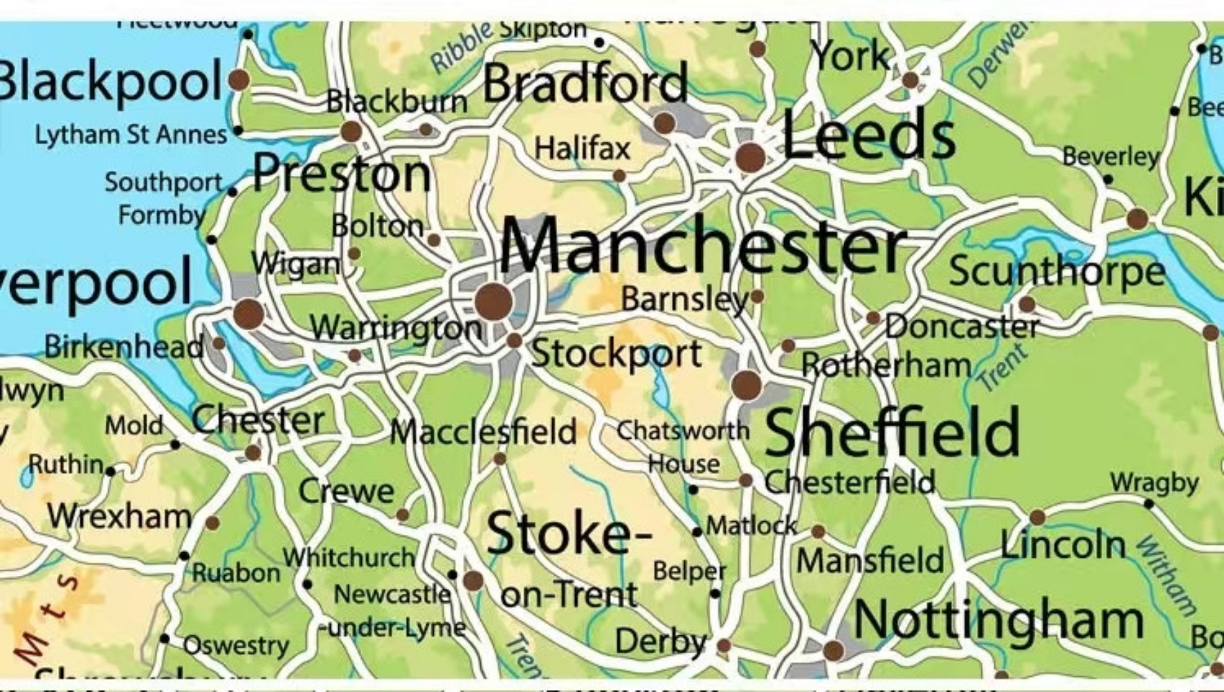 Large HD UK Map Posters Prints - đánh giá và giá Office Furniture Uk