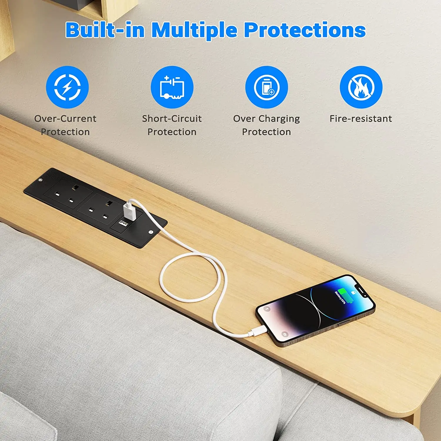 UK Embedded Table Hidden Socke - đánh giá và giá Office Furniture Uk