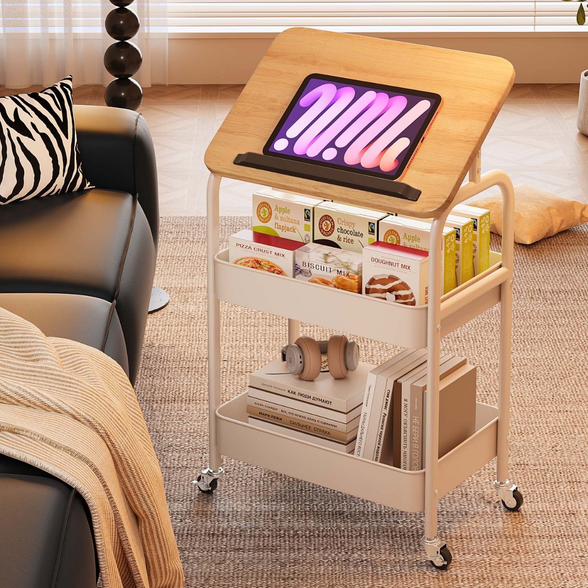 Portable Utility Rolling Carts - đánh giá và giá Book Cart Rolling