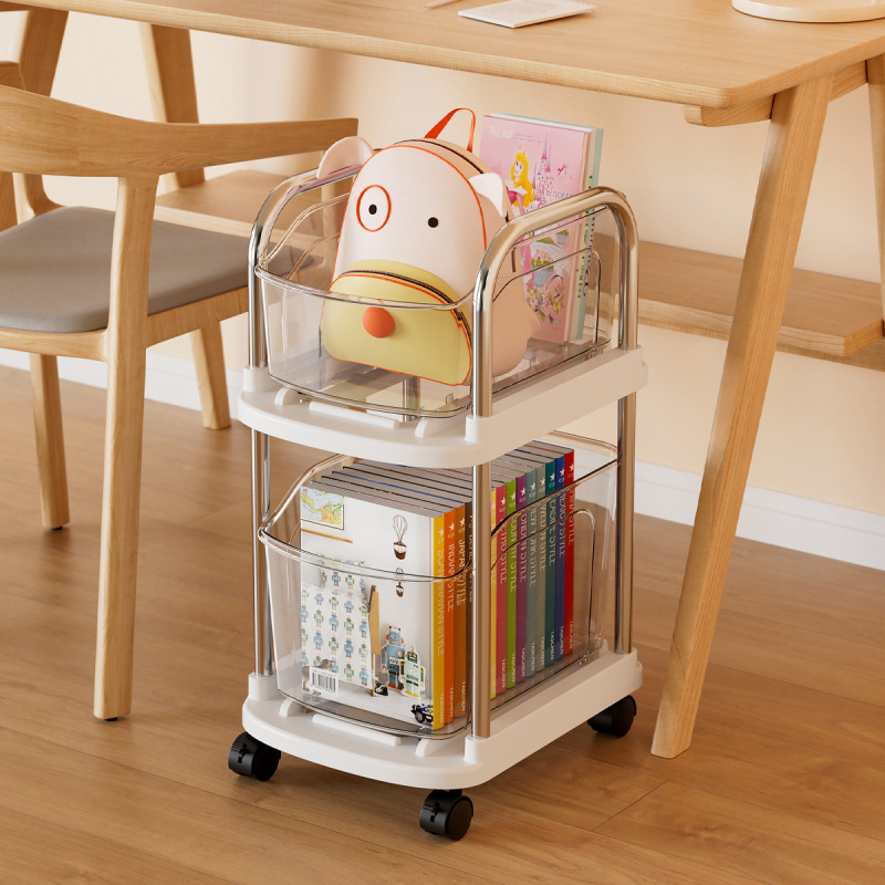 Rolling Storage Cart Plastic M - đánh giá và giá Book Cart Rolling