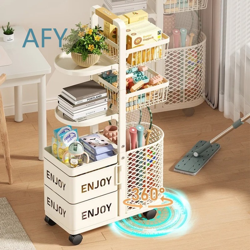 Multilayer Kids Toy Storage Or - đánh giá và giá Book Cart Rolling